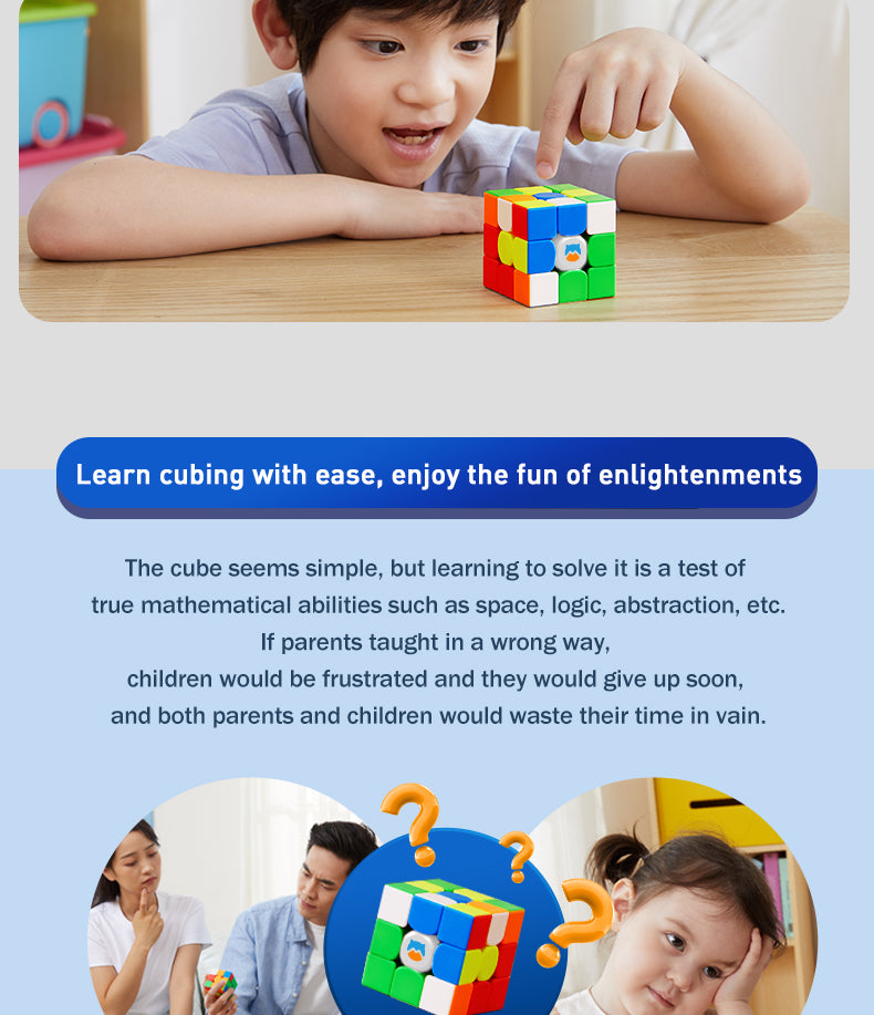 GAN Monster GO 3x3 M EDU Magnetic Magic Speed Cube Stickerless Professional Fidget Toys GAN MSG EDU 3X3 Cubo Magico Puzzle
