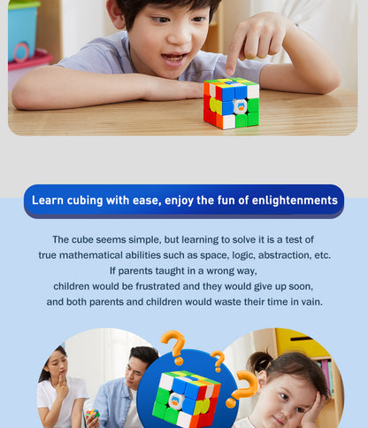 GAN Monster GO 3x3 M EDU Magnetic Magic Speed Cube Stickerless Professional Fidget Toys GAN MSG EDU 3X3 Cubo Magico Puzzle
