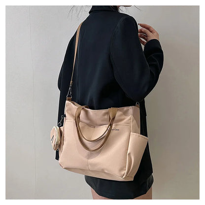 Large capacity Korean version crossbody bag suitable for both male and female college students travel shoulder bag commuting bag