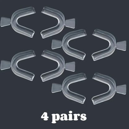 1-4pair Unisex Teeth Aligner Silicone Invisible Dental Orthopedic Tray for Whitening Straightening Nighttime Use Teeth Care Tool