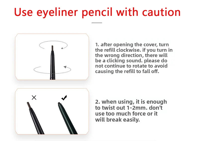 12 Colors Eyeliner Pencil Smooth Wine Red Soft High Pigment Eye Liner Pen Waterproof Matte Aegyosal Lying Silkworm Eyes Makeup