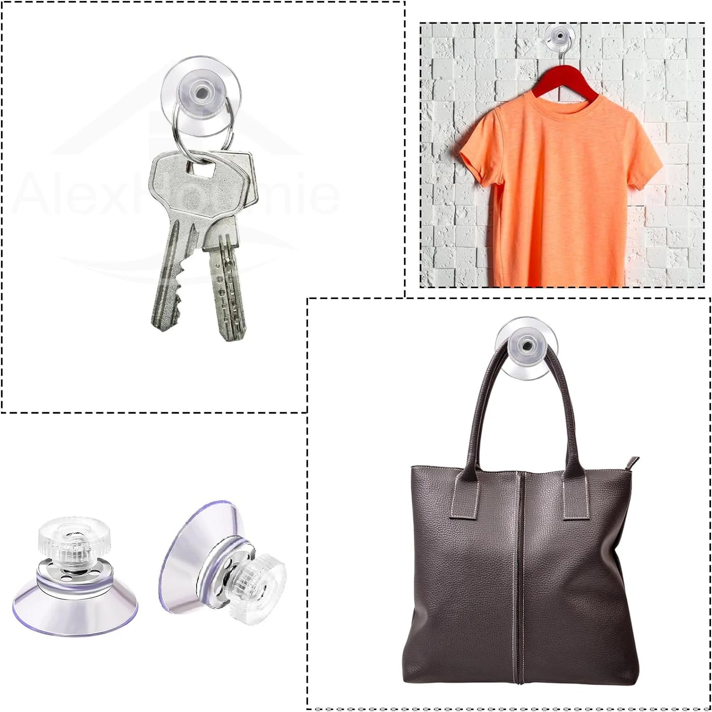 5/10Pcs Suction Cups with Screw 25/32/41/53mm Plastic Sucker Pad Holder PVC Sucker with Screw Nut for Bathroom Window Car Shade