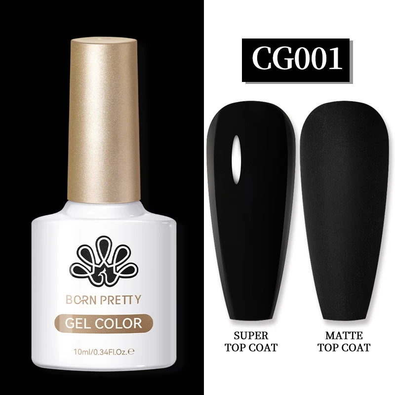 BORN PRETTY 10ml Gel Nail Polish Gel 130 Colors Semi Permanent Solid Nail Gel Varnish Soak Off UV Gel for Base Top Coat