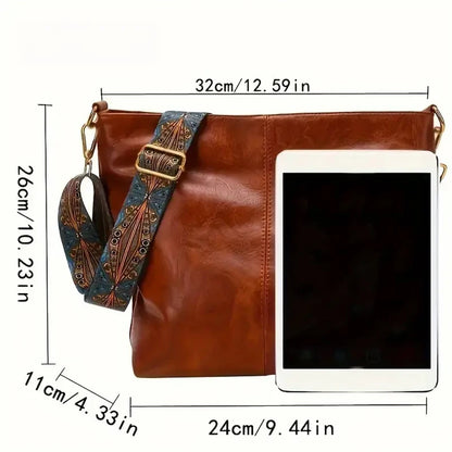 Women's Fashionable Solid Color Tote Bag, Casual Versatile Zipper Shoulder Bag for Daily Used, Trendy All-match Commuter Bag