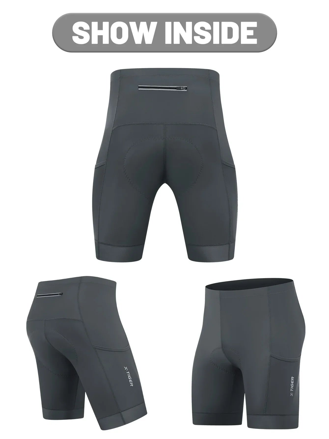 X-TIGER Cycling Shorts 6D Gel Cushioned Cycling Shorts MTB Cycling Briefs Cycling Lounge Pants Yoga Pants Sports Fitness Pants