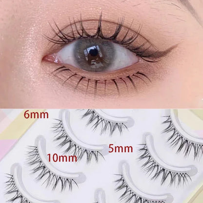 Dream Deer False Eyelashes A Type Eyelashes Upgraded Lash V-shaped 0.14mm Transparent Stem Soft Natural Eye Lashes Mink