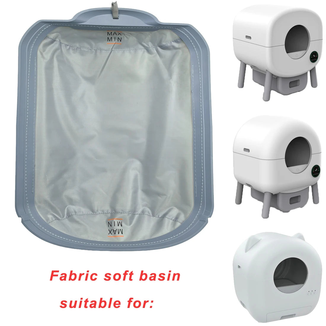 Automatic Cat Litter Box Replace Accessories Soft Fabric Liner  Smart Cat Litter Box Accessories Soft Mat Removable Liner
