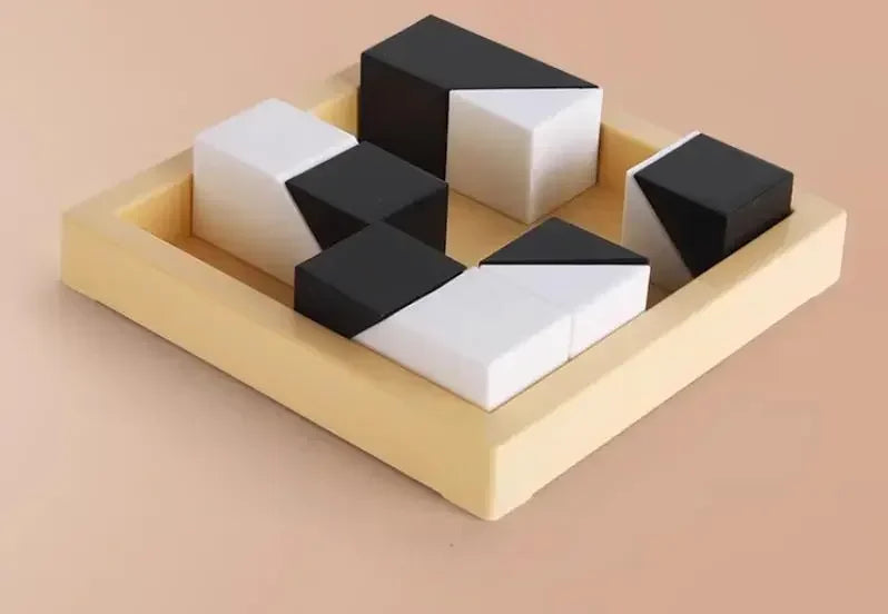 120/370 Level Black White Hidden Building Block Intelligent Puzzle Toys Puzzle Interactive Tabletop Game