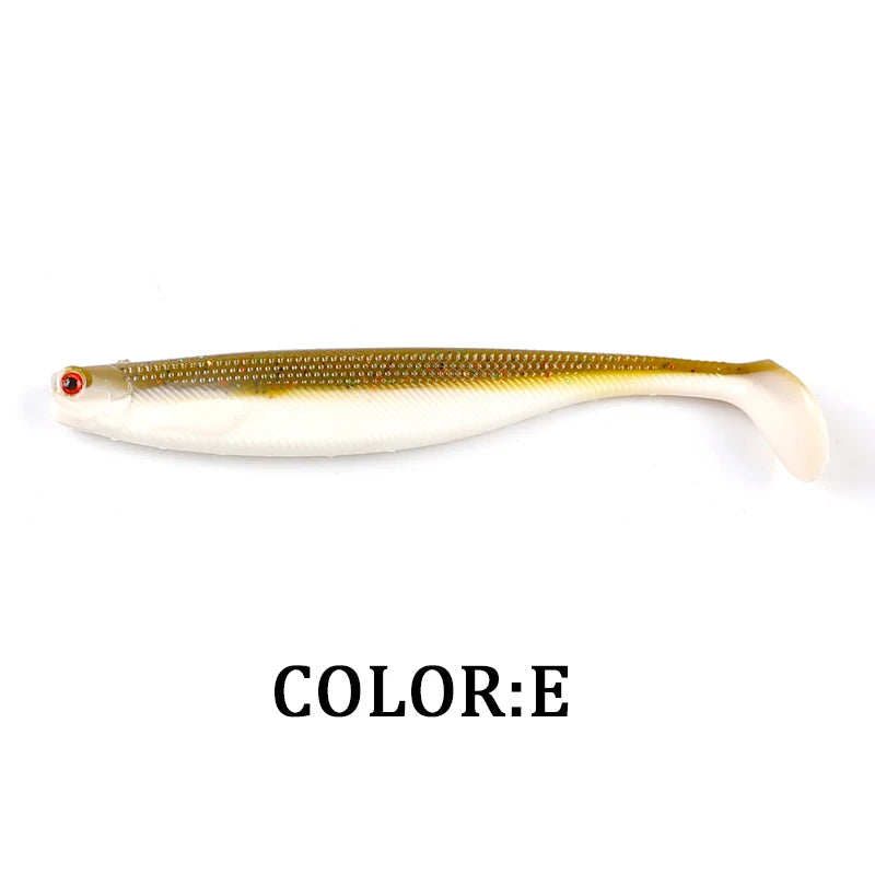 NEW Supercontinent ShadTeez T-tail 50mm 70mm 100mm Pike Zander Predator Fishing 3D Eyes Soft Lure Fishing Lures