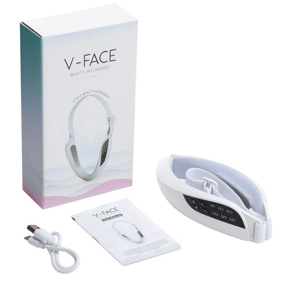 Electric V Face Lifting Beauty Device 6 Modes 8 Levels Facial Firming Massager Double Chin Removal Skin Care Tool