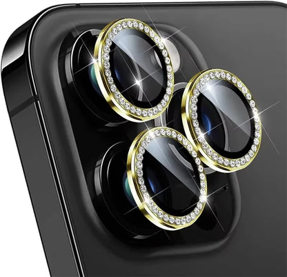 Glitter Diamond Rhinestone Camera Lens Protector for iPhone 17 18 Pro Max 16 16Pro 15 14 Plus 13 12 Mini 11 Air 17Pro 18Pro Max