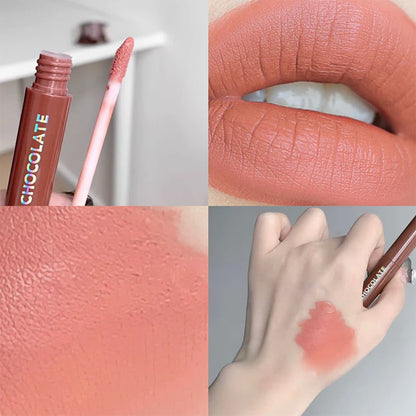 Chocolate five lip glaze set Mist matte lipstick girl student