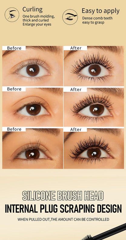 O‘cheal Mascara Black Lash Eyelash Brush 3D Silk Thick Curling Lengthening Eyes Lashes Beauty Makeup Cosmetics Extension Mascara