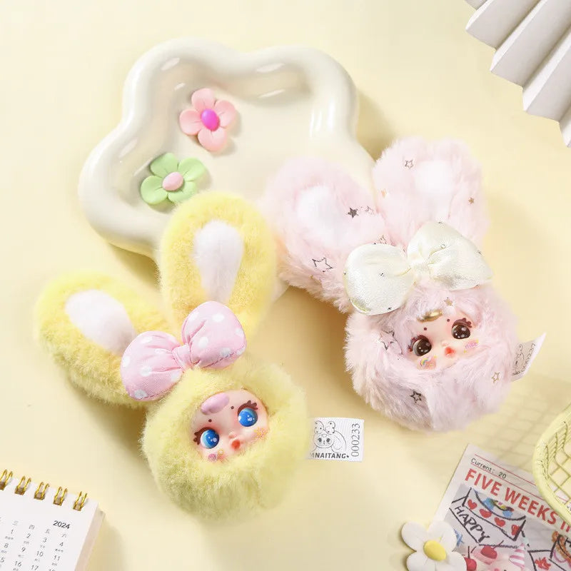 MM Milk Candy Second Generation Plush Vinyl Cartoon Cute Doll Model Toys Blind Box Keychain Bag Charm Decoration Birthday Gifts