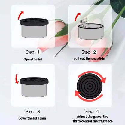 Auto Supplies Canned Wood Blocks Car Air Fresheners Perfume Coffee Flavor Explosion Car Foreign Aromatherapy Deodorant Supplies