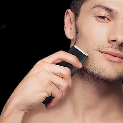 [IPX6] Men's Groin/Body Trimmer w/ SkinSafe - Foil Blades & Precision, Rechargeable Ball Shaver for Sensitive Skin