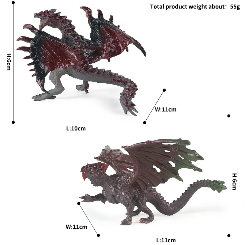 Oenux Simulation Dinosaur Dragon Turtles Fire Bull Orangutan Magma Golem Animal Model Action Figures Pvc Collection Kid Toy Gift