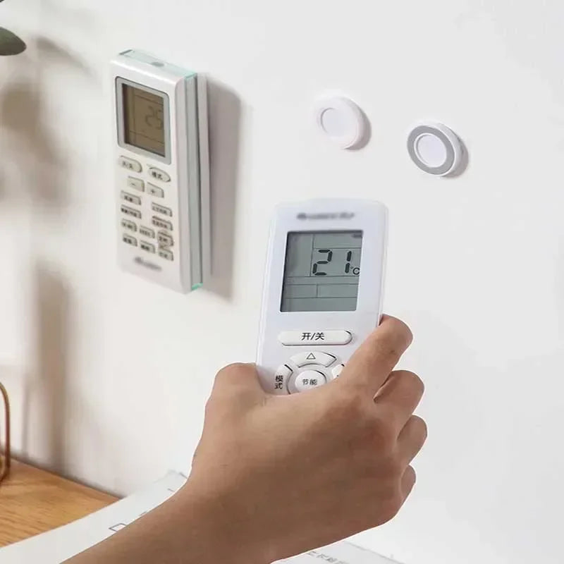 Strong Magnetic Hook Magnet Remote Control Hook Home Organizer Iman Magnetic Wall Hanging Keychain Hooks Anti-lost Storage Ring