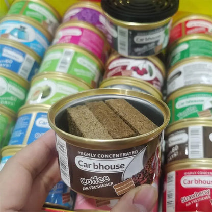 Auto Supplies Canned Wood Blocks Car Air Fresheners Perfume Coffee Flavor Explosion Car Foreign Aromatherapy Deodorant Supplies