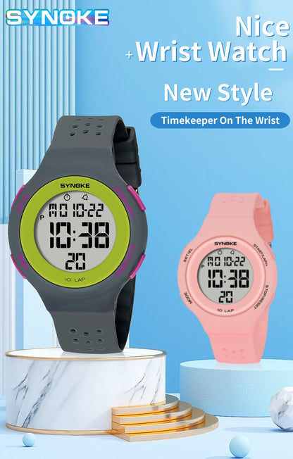 Outdoor Sport Watch Men Alarm Chrono Clock 5Bar Waterproof Military Watches LED Display Shock Digital Watch Thin Design