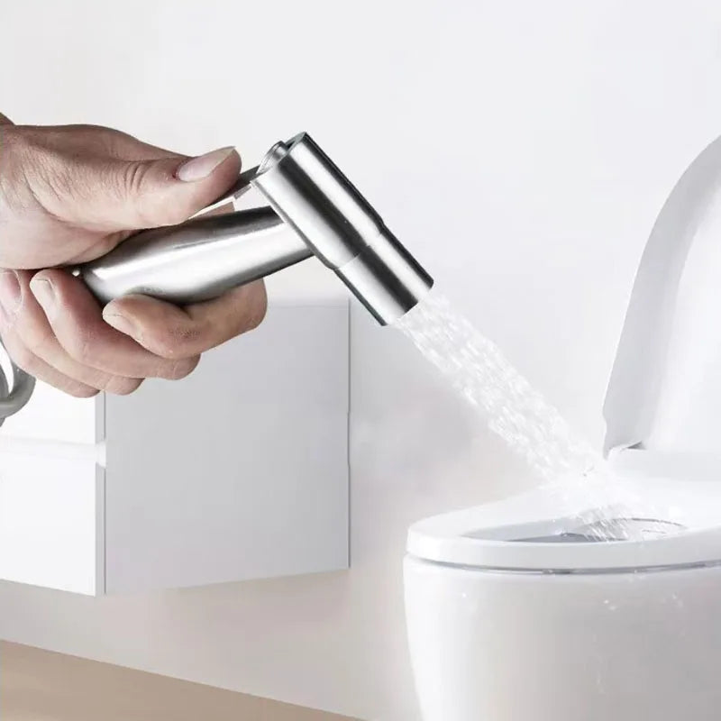 Household toilet companion, one in two out triangle valve, bathroom washer, high-pressure booster spray gun, water gun