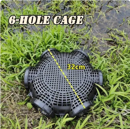 Black Fish Net Cage Fishnet Finless Eel Loach Trap Fishing Pot Durable Plastic Container Mud Cage Container Fishing Traps