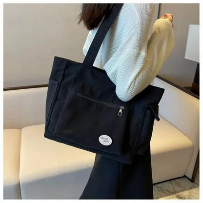 2025 Fashion Shoulder Bag for Women's Class Large Capacity Student Tote Bag  New Canvas Commuter Handbag Women Bag Eco Bag