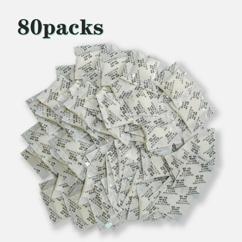 80-Pack Portable Toilet Absorbent Gel Pouches – Fast Solidifying, Odor Neutralizing, Leak-Proof. Ideal for Camping, RV, Outdoor