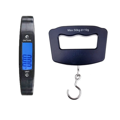 50kg Digital Fishing Scale Hanging Hook Pocket Kitchen Weight Balance Luggage Weighing Scale with Backlight Kitchen Scale