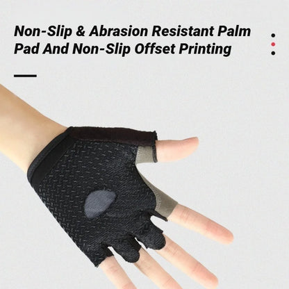 Half Finger Cycling Gloves Men Women Anti Slip Shock Breathable Summer Bicycle Fingerless Sports Gym Training Bike