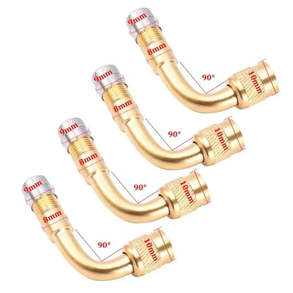 45 90 135 Degree Angle Bent Valve Adaptor Tyre Tube Valve Extension Adapter for Motorcycle Truck Car Moto Bike