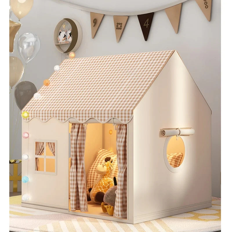 Kid Toys Tent Princess Castle Play House Cubby Children Small House Folding Indoor Play Tent Baby Tent Solid Frame No Light Ball