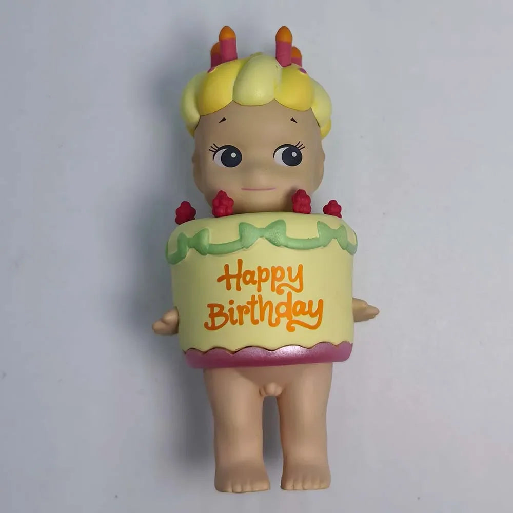 Sonny Angel Birthday Cake Series Mysterious Box Kawaii Surprise Box Anime Figures Ornaments Cartoon Model Doll Toy Gifts