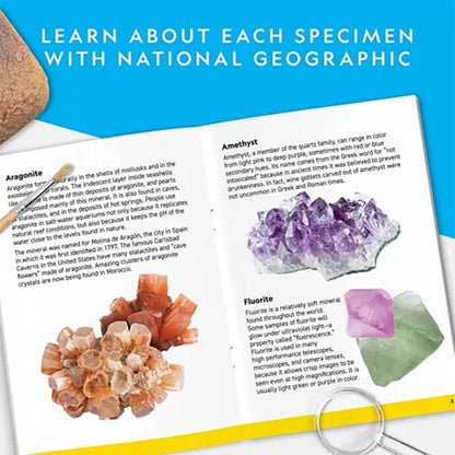 nationals geographics dig and discover gem stone crystal dig toy set child learning educational toy crystal mining kit Kids gift
