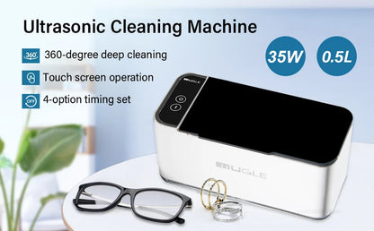 Ultrasonic Cleaner Ultrasound Glasses Jewelry Cleanser High Frequency Ultrasound Washing Machine for Glasses Jewelry Dentures
