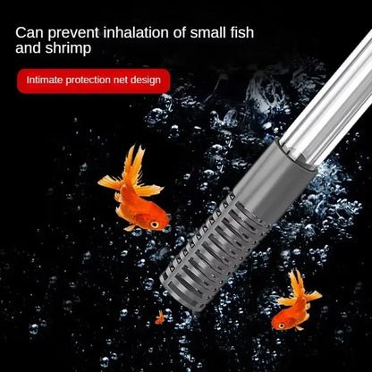 Fish Tank Siphon Vacuum Gravel Large Water Exchanger Aquarium Sand Cleaning and Water Changing Cleaning Kit with Extension Tube