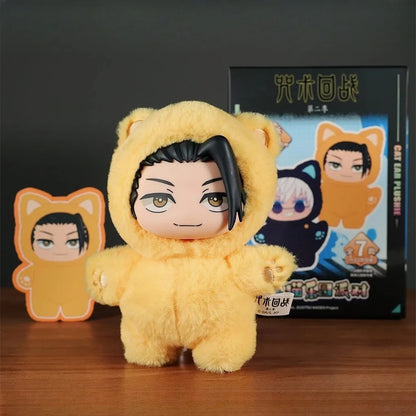 HOT Jujutsu Kaisen S2 Cat Park Party Gojo Toji Fushiguro Geto Suguru Blind Box Plush Bag Charm Collectible Model  Christmas Gift