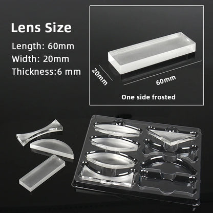 Geometric Optics Experiment Set Optical Lens Kit Convex Concave Lens Light Refract Reflect Physics Teaching Science Gift