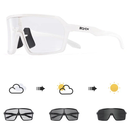 SCVCN Photochromic Sunglasses for Men Fashion Outdoor Sports Bicycle Cycling Glasses Woman Riding Goggles Eyewear Accessories