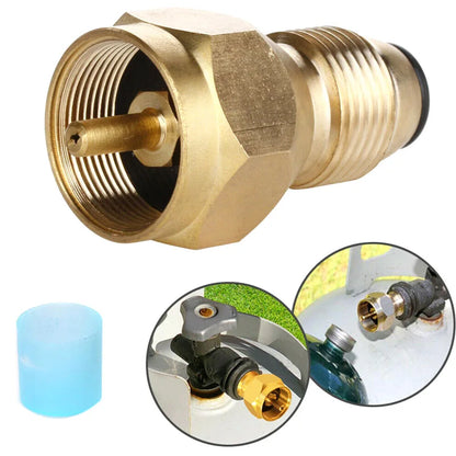 Propane Tank Refill Adapter Gas Cylinder Canister Filler Coupler Brass Accessories, Outdoor Gas Cylinder Adapter, Gas Equipment