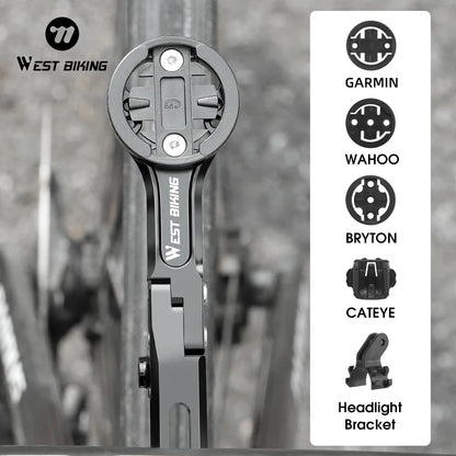 WEST BIKING Bike Speedometer Bracket Lightweight Integrated Bike Computer Extension Stand For Wahoo Bryyton Bicycle Accessories
