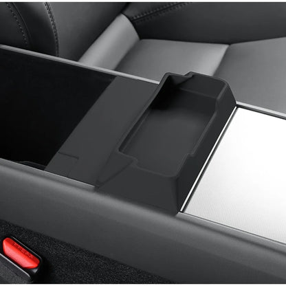 for Tesla Model 3 Y Juniper 2025 2026 Center Console Armrest Storage Box Glasses Holder Tray Case Organizer Interior Accessories