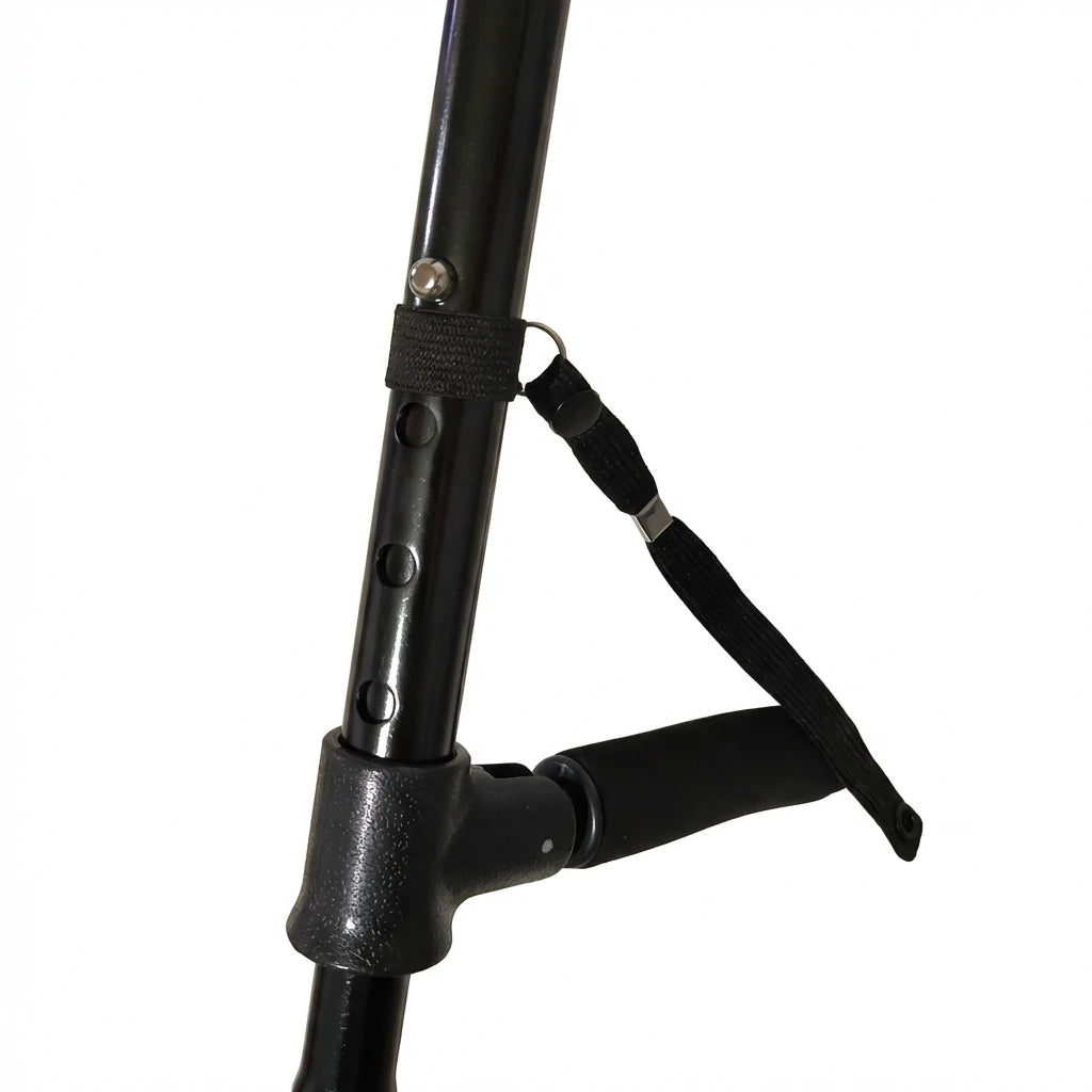 Collapsible Telescopic Folding Cane Elder Cane LED With alarm Walking Trusty Sticks Elder Crutches for Mothers the Elder Fathers