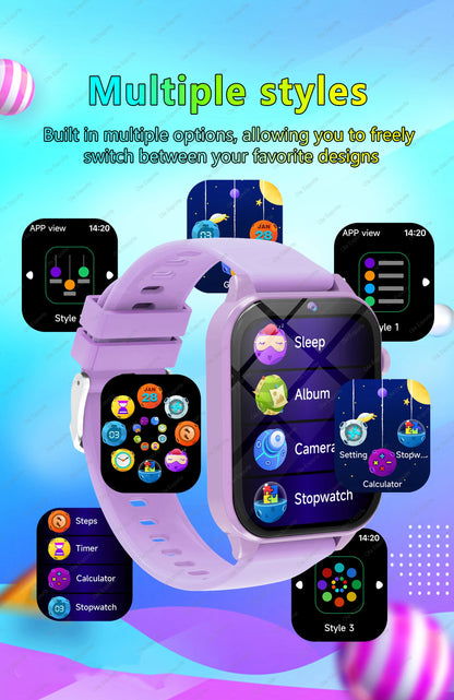 2026 New Kids Camera Smart Watch For Kids Games Sleep Monitor Flashlight Alarm Clock Boy Girl Gift Children Partner Smartwatch