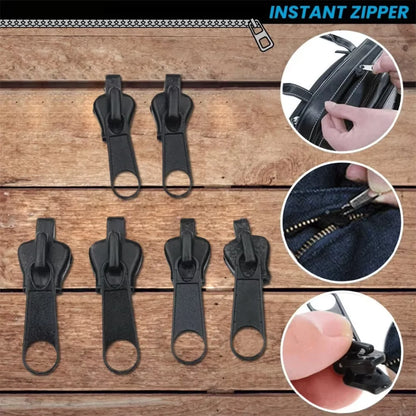 Universal Instant Fix Zipper Pull 3Size Repair Kit Replacement Zip Slider Teeth Rescue New Design Zippers For Sewing Clothes Bag