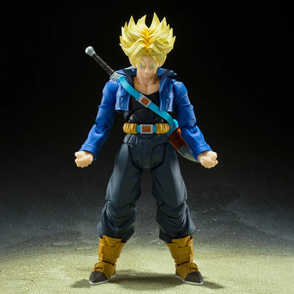 Anime Dragon Ball Z Figures Shf Super Saiyan Trunks Action Figure Collection Model 15cm Future Boy Torankusu Movable Toys Gifts
