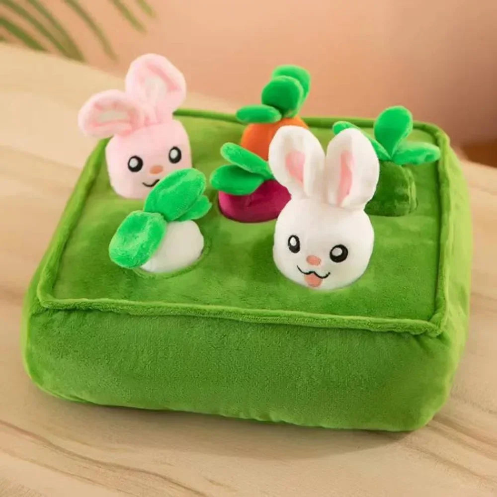 Carrot Snuffle Mat for Dogs Cats Puzzle Toy with Carrots for Small Medium Large Interactive Pet Stress Relief Dogs Chew Toys