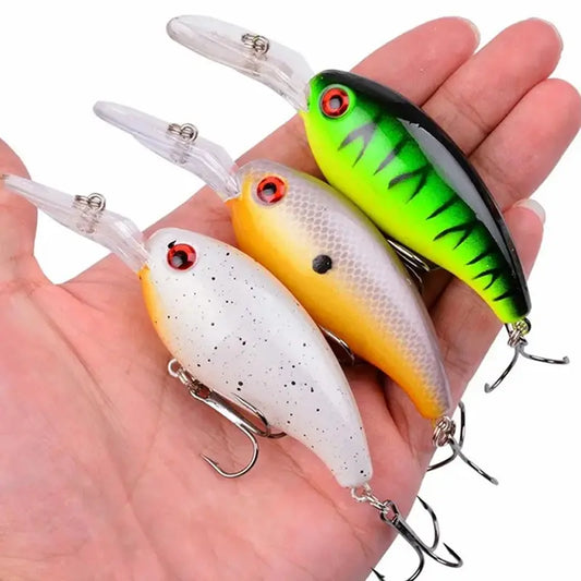 Crank Fishing Lure Bait Wobbler 13.6g 10cm Minnow Isca Artificial 3D Eyes Lures Crankbait For Bass Pike Carp Pesca Tackle