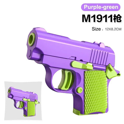 Mini Gravity Printing 1911 Children'S Toy Guns Model Fidget Toy for Kids Adults Stress Relief Toy Children Decompression Gift