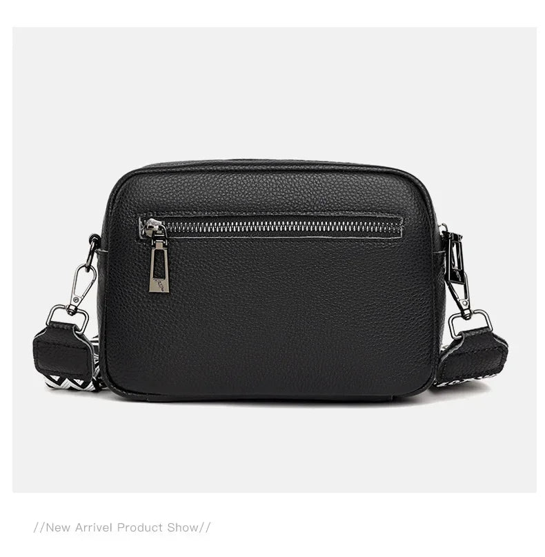Women Crossbody Bag Multi Space Fashion Design Sense Large Capacity PU Material Lightweight Single Shoulder Bag